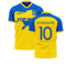 Ukraine Stop War Concept Football Kit (Libero) - Yellow (Your Name)