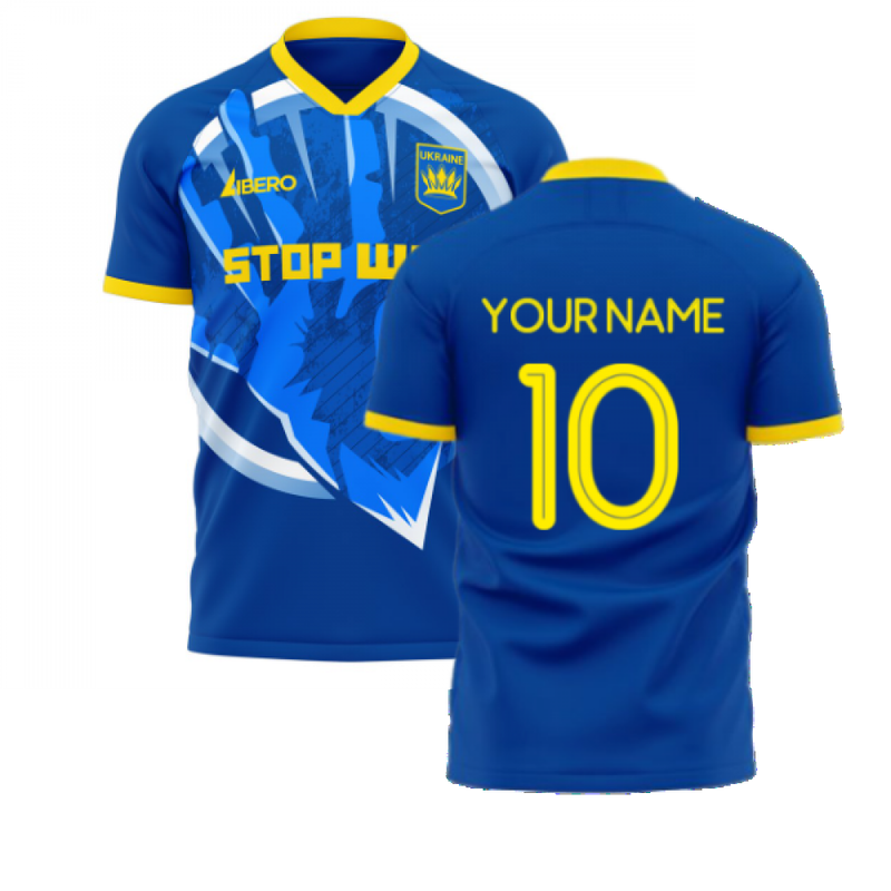 Ukraine Stop War Graphic Concept Kit (Libero) - Blue (Your Name)