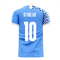 Uruguay 2020-2021 Home Concept Football Kit (Libero) (D.FORLAN 10)
