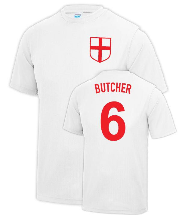Terry Butcher England Fancy Dress Football T Shirt